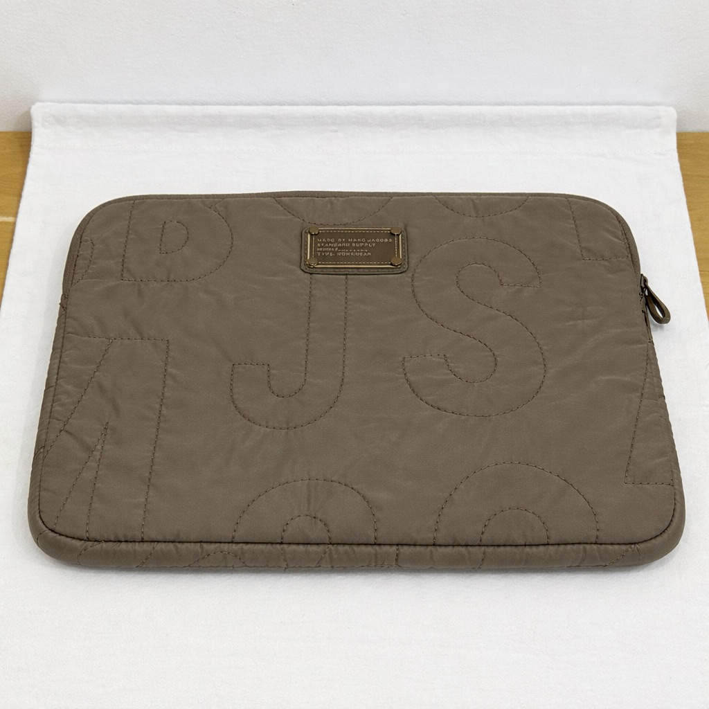 Marc by Marc Jacobs Quartz Grey Nylon Pretty 13 Laptop Bag Ori