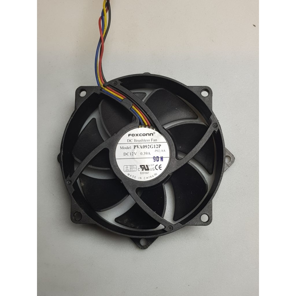 Fan kipas Foxconn DC 12V-0.39A 9.5cm 4pin
