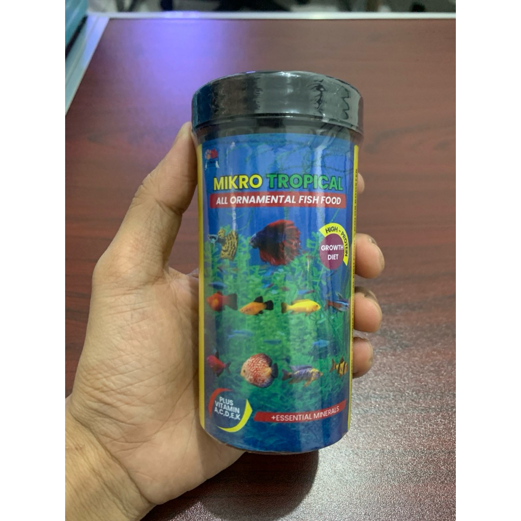 Pelet Ikan Cupang Guppy Glowfish Mikro Tropical 100gr
