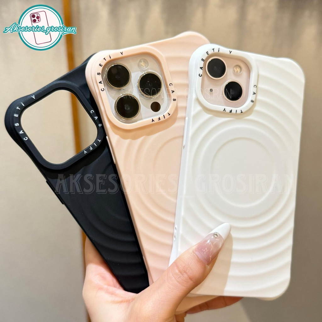 Ripple Liquid Silicone Magsafe Case Iphone 11 12 13 14 15 16 17 PRO MAX 14+ 15+ 16+ PLUS 17 AIR
