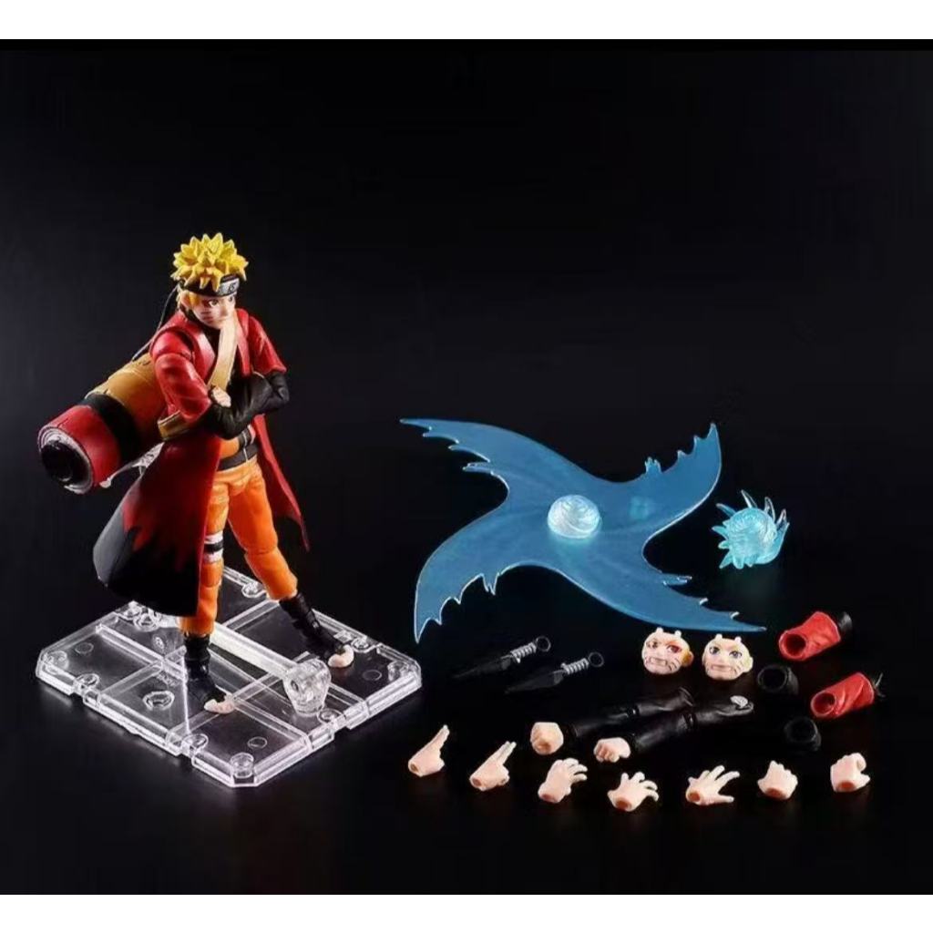 GROSIR Artikulasi Naruto Figure Naruto Sage Mode Naruto Rasen Shuriken Figure Recast SHF