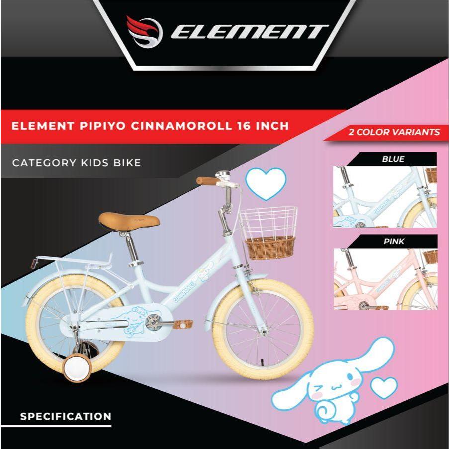 Sepeda anak kids bike element spring cinnamoroll sepeda anak perempuan mini element 12 16 18 inch