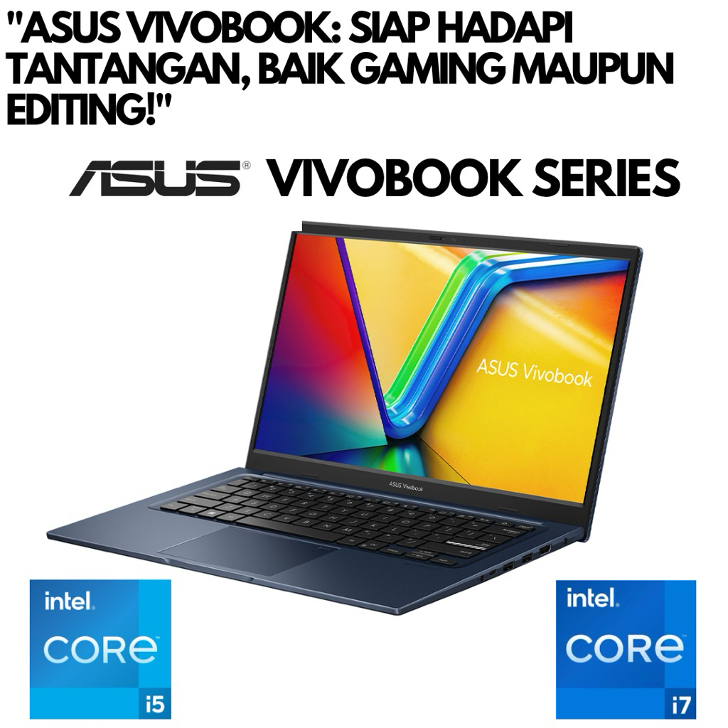 LAPTOP ASUS VIVOBOOK CORE i7 i5 RAM 8GB SSD 256GB ORIGINAL