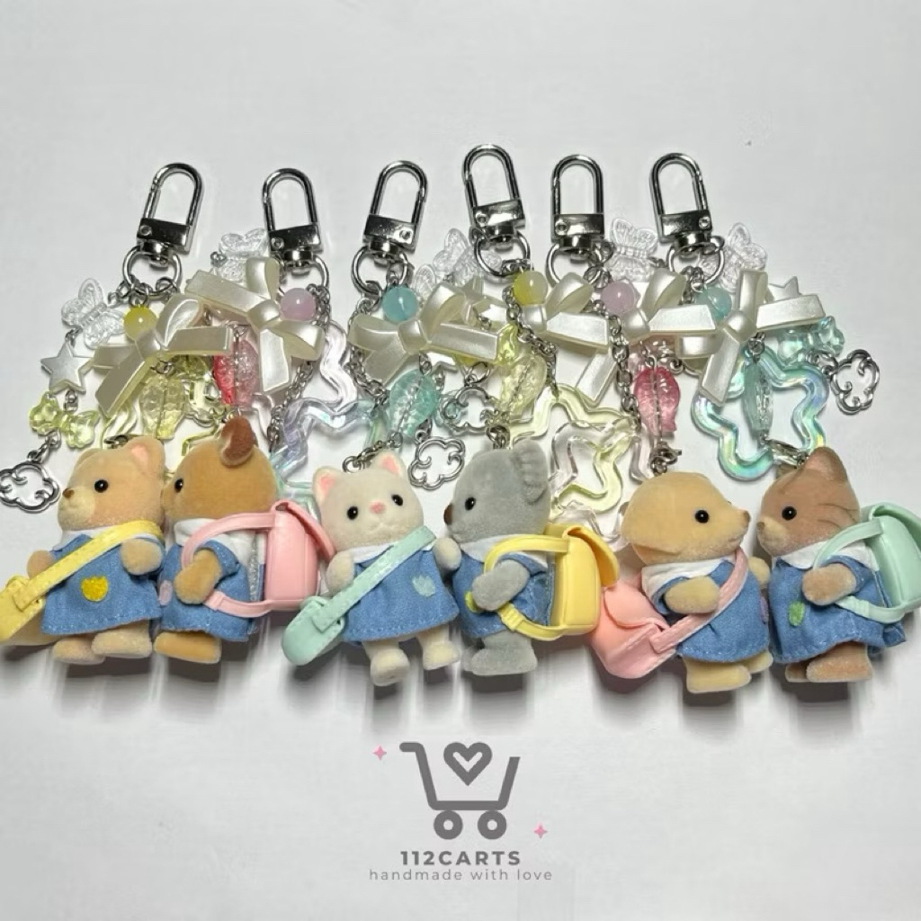 (ORIGINAL) Sylvanian Nursery Playmates keychain (Gantungan Kunci Sylvanian Nursery Playmates)