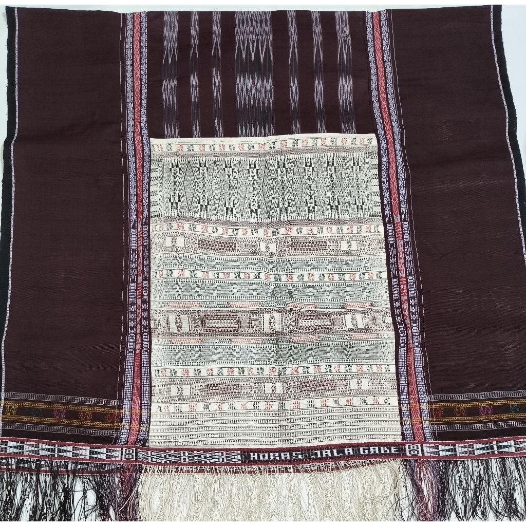 Ulos ragi hidup / Ulos paccamot tenun tangan pakaian adat Batak toba
