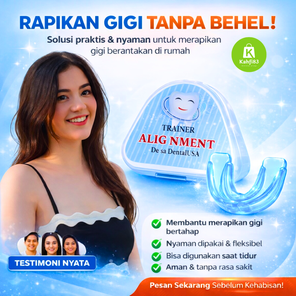 Perata Perapih Gigi Original Asli Pengganti Behel Lepas Pasang Premium Teeth Trainer Alignment