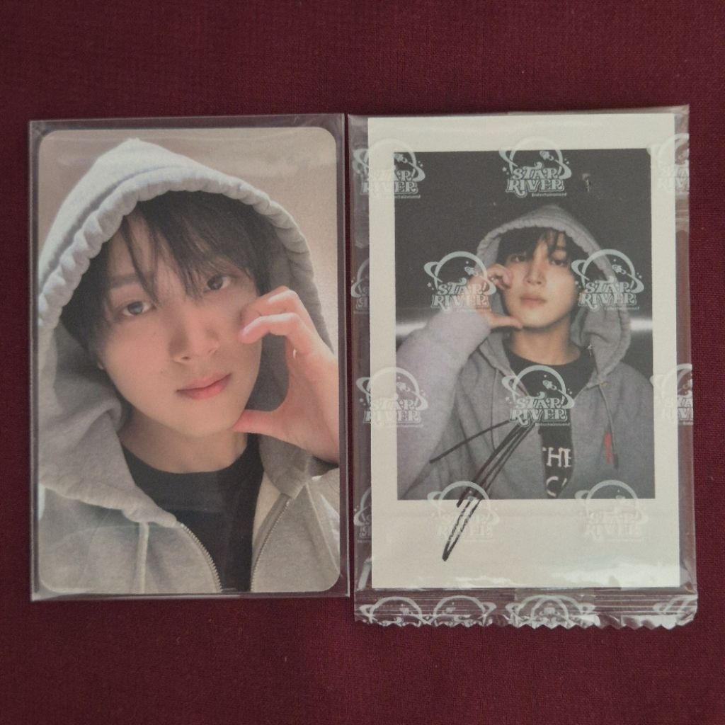 PC POLAROID NCT HAECHAN OFFICIAL DREAMSCAPE STARRIVER 3.0 SIGNED POLA // HOODIE HEART CHEEK PEACE