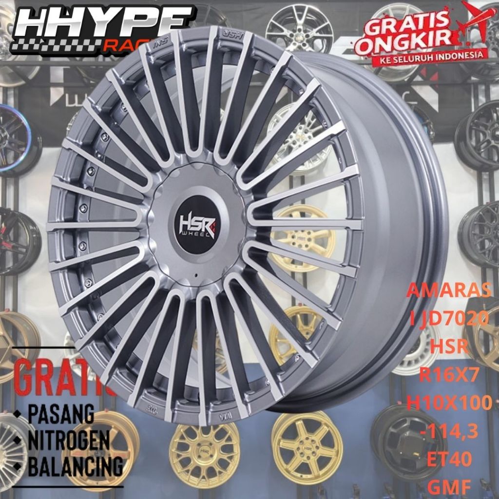 Pelek Hsr Terbaru AMARASI JD7020 HSR R16X7 Pcd 5x100/114,3