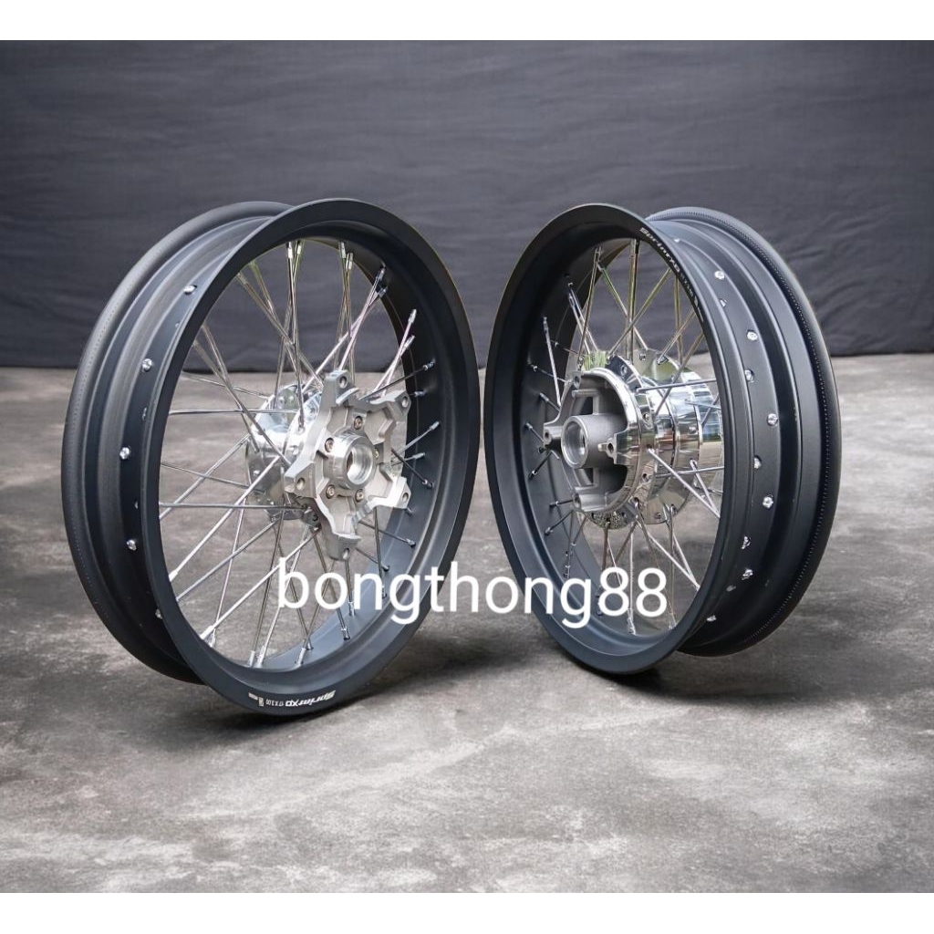 Sepaket Velg Tapak lebar 250 300 350 450 500 ring 17 Megapro-CB150R-CB 150 new-Tiger revo Cbu 150 CB