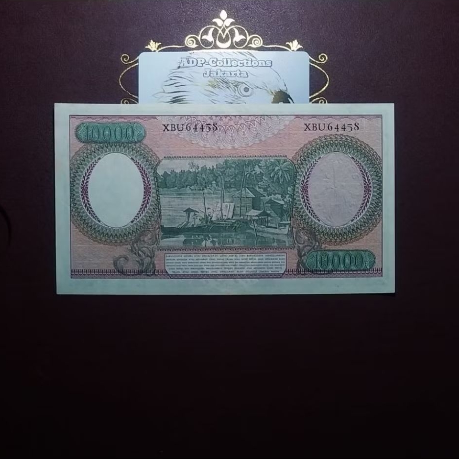 Uang Kuno 10000 Pekerja Garuda 1964 (Wm Tengah) Seri X