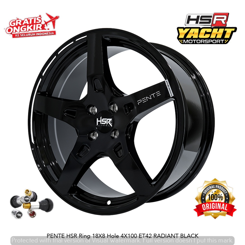 VELG RACING HSR PENTE RING 18 COCOK UNTUK MOBIL RAIZA ATTO1 VIOS JAZZ-YACHT