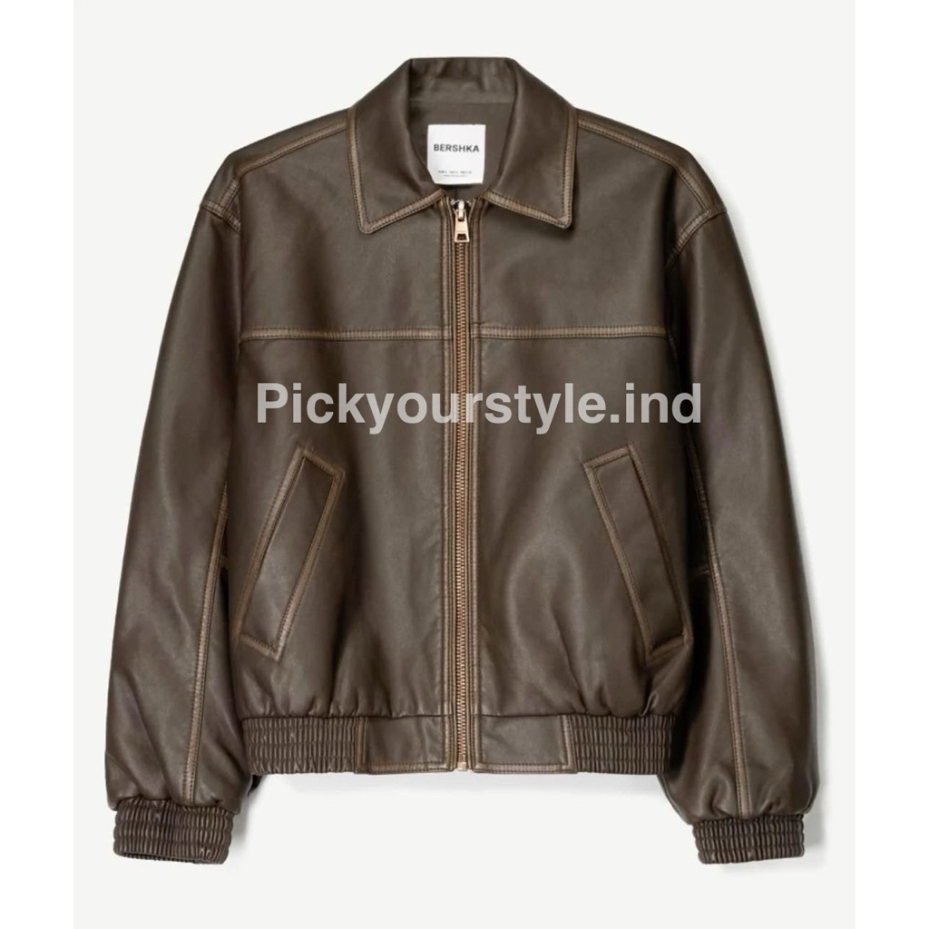 BIG PROMO JAKET KULIT PRIA WANITA LEATHER JACKET BERSHKA JAKET KULIT BERSHKA JAKET LEATHER JAKET