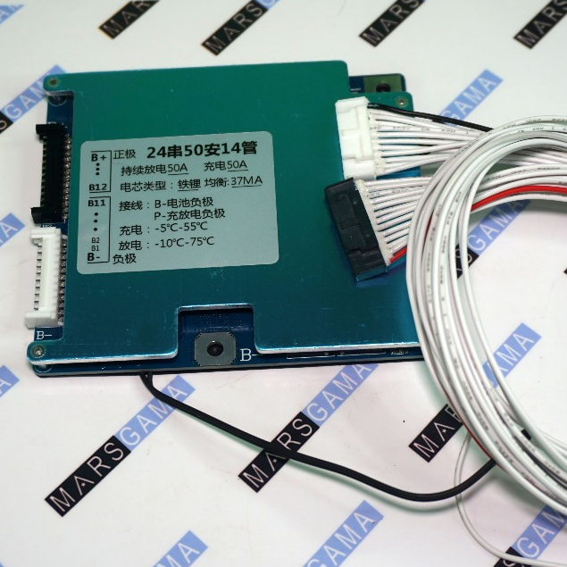 BMS 24S 50A 72V LIFEPO4 3.2V SAME PORT COMMON PORT