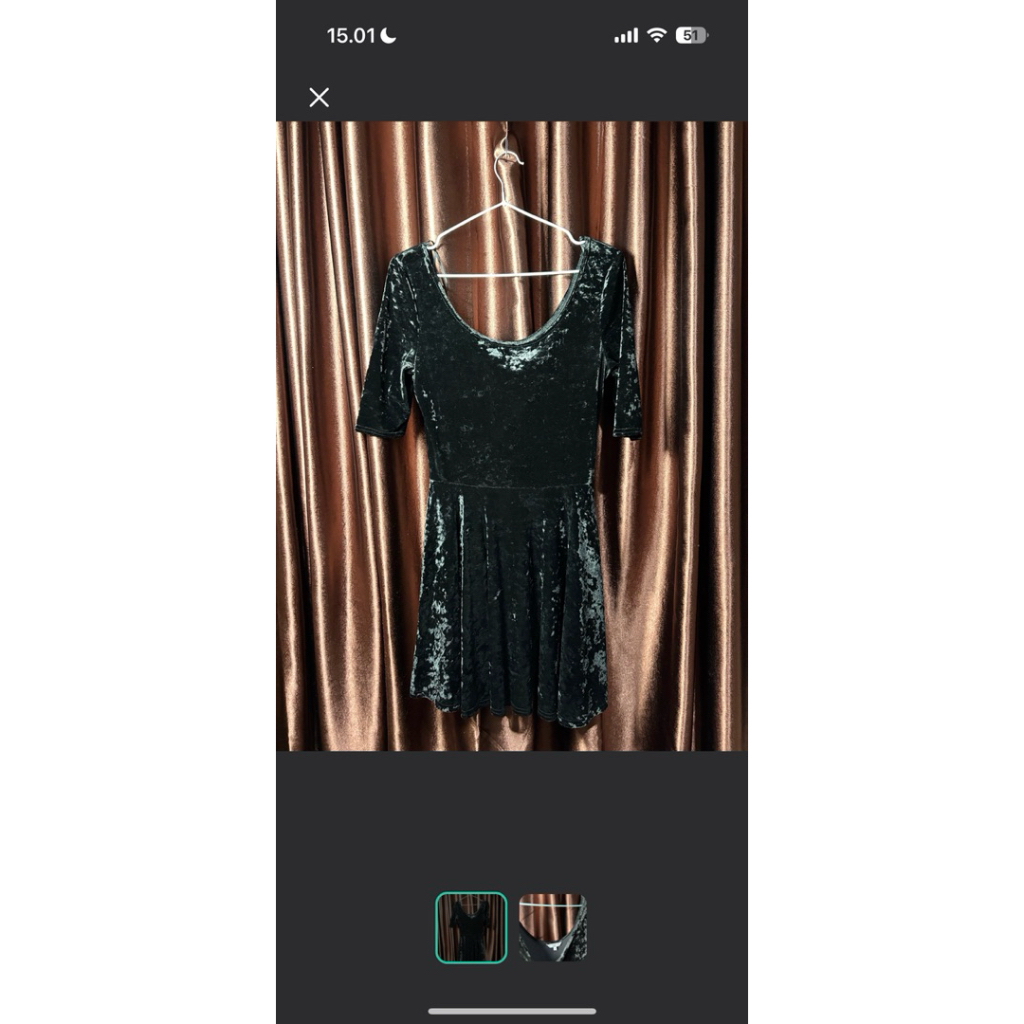 preloved dress bludru