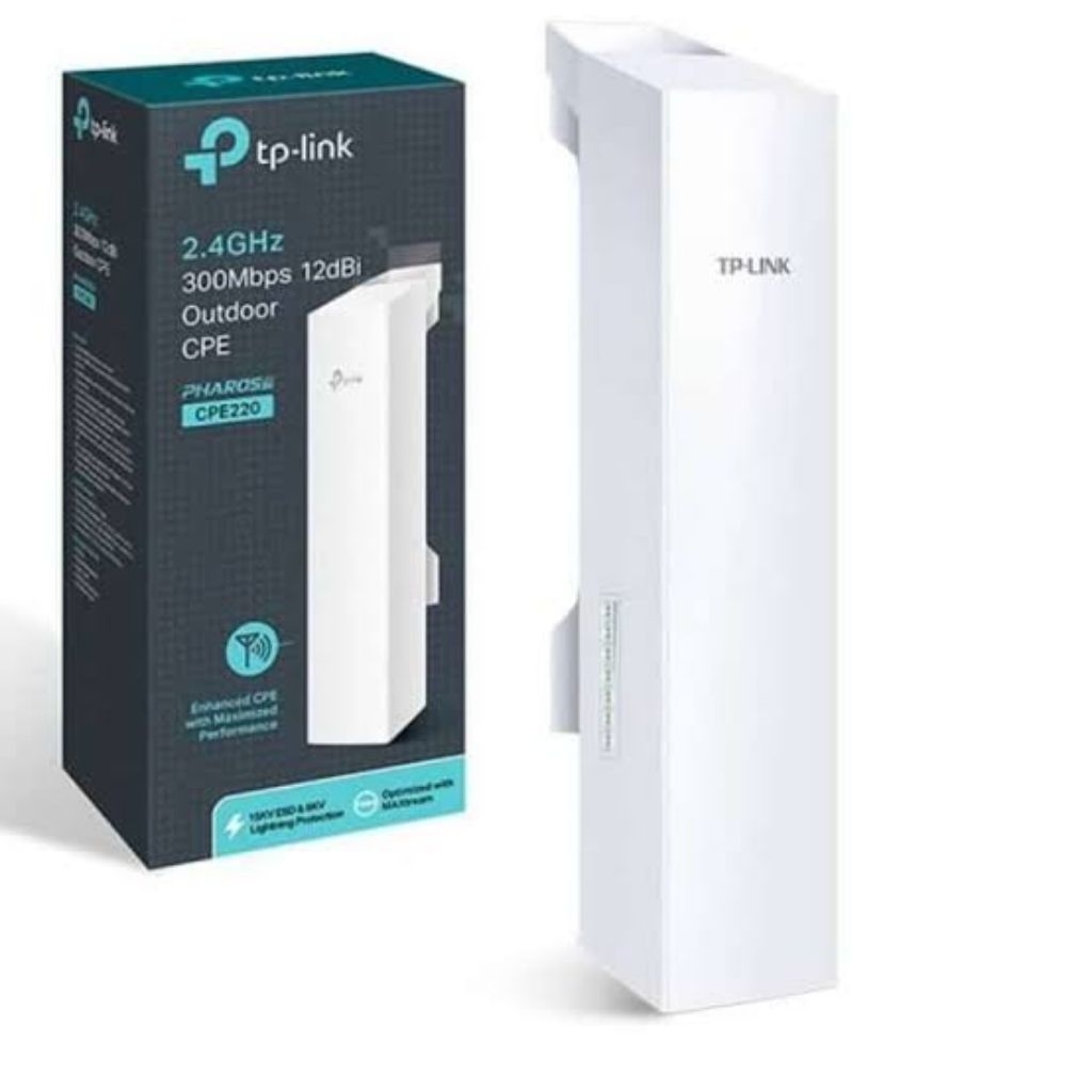 TP-Link CPE220 Bekas Normal Outdoor Access Point 2.4GHz 300Mbps 12dBi CPE 220 Second