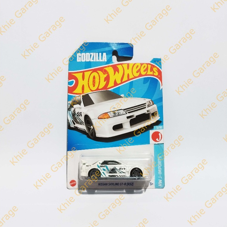 HotWheels Hot Wheels Nissan Skyline GT-R R32 Godzilla Putih GTR White Jdm Hw J-Imports 2023