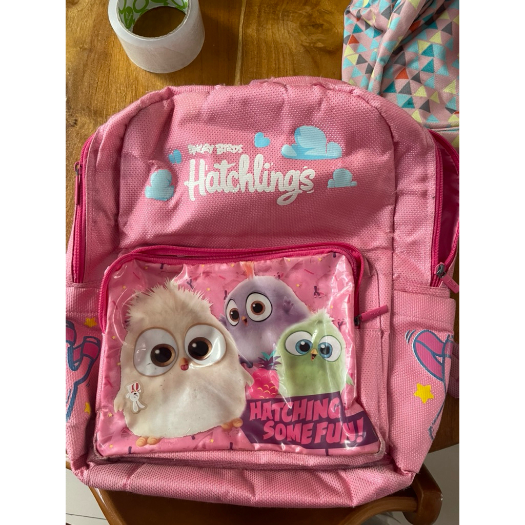 Tas Ransel Besar Merk Dadi - Angry Birds Hatchlings [Pernah Dipakai]