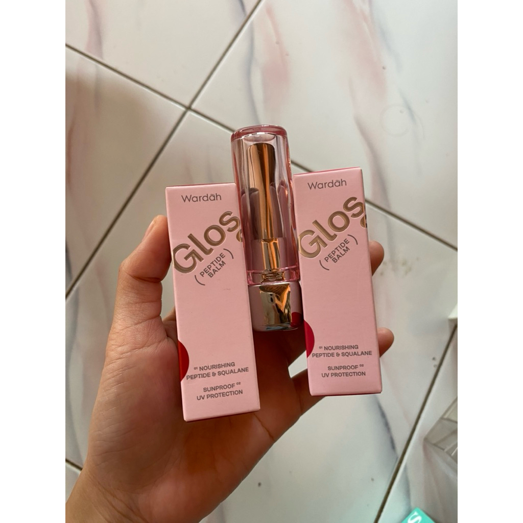wardah gloss peptide lip balm