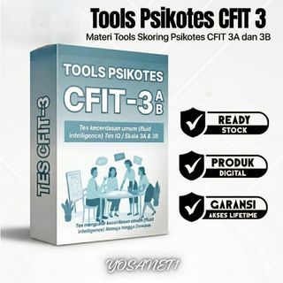 TOOLS PSIKOTES CFIT 3A & 3B - Tes Psikologi Dewasa Usia Kerja - Program Pengukur Kecerdasan IQ Test