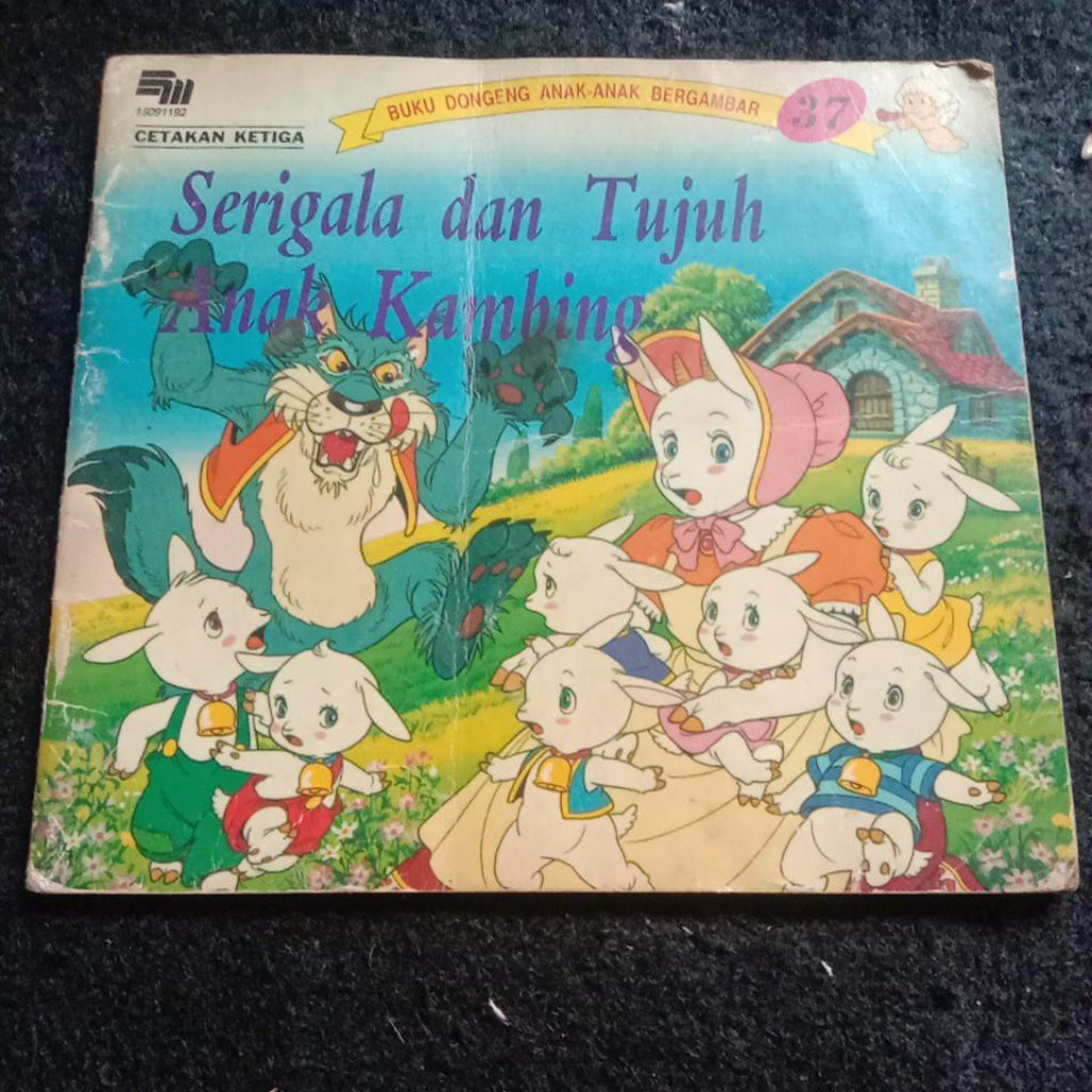 Buku dongeng jadul Shogo Hirata, Serigala dan tujuh anak kambing