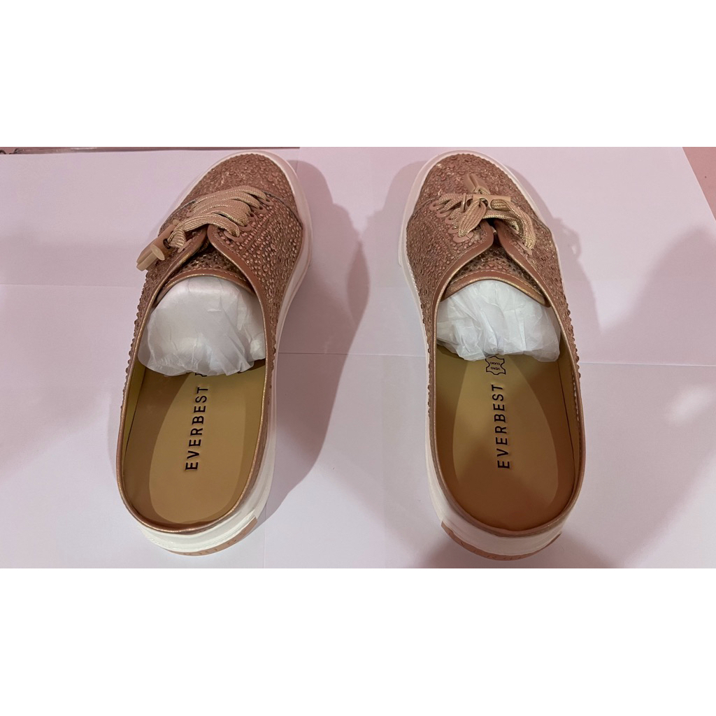 Sepatu Sandal Flatshoes Wanita Pink Bellita EVB Ukuran 39 Pink Champ
