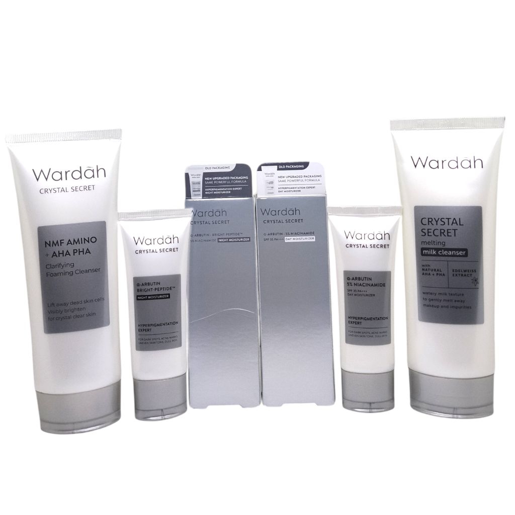 Paket Wardah Crystal Secret Skincare Ampuh  Anti Noda Dan  Flek Hitam/ Wardah Glowing/ Paket Wardah 