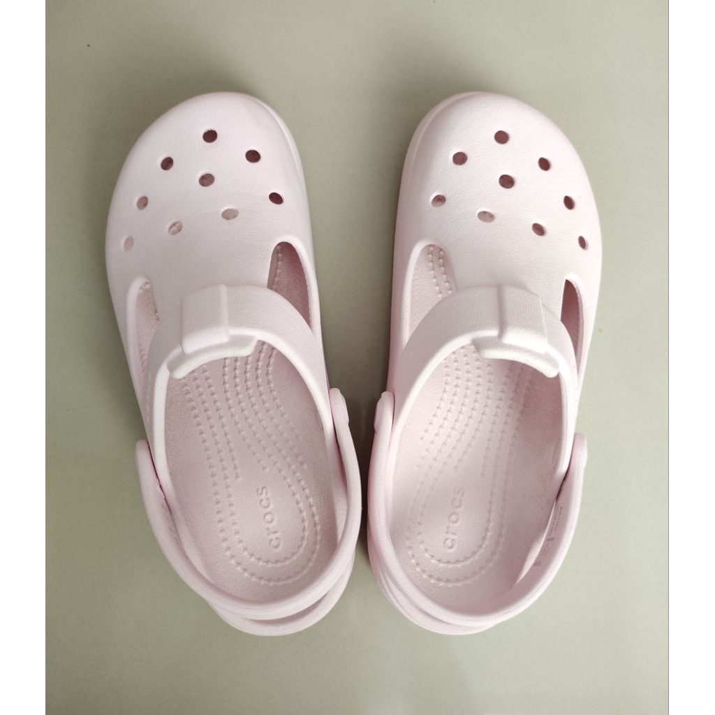 Sandal Crocs Anak Perempuan Pink Preloved Masih Bagus Size J3 35-36