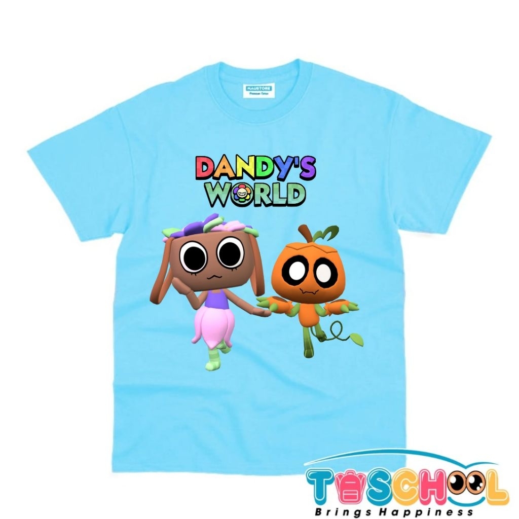BAJU ANAK KAOS ANAK KARAKTER DANDY'S WORLD BASSIE GOURDY