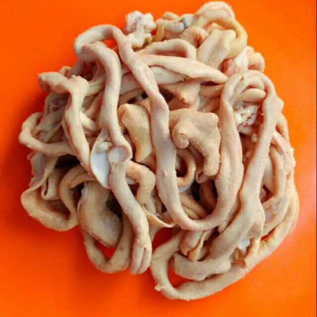 Usus bersih ayam potong segar, khusus bandung instant usus fresh 1 kg