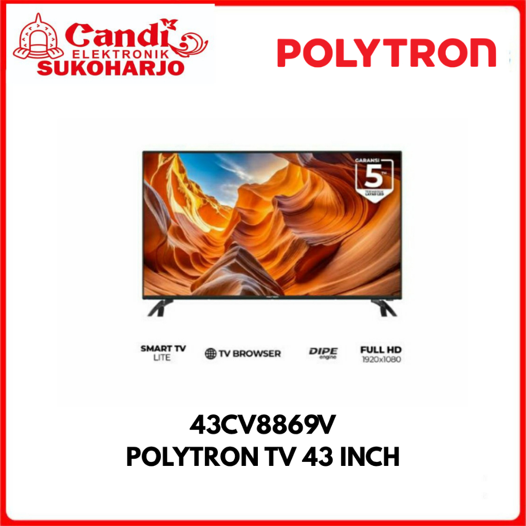 POLYTRON | TV 43 Inch | FHD Smart Lite Digital TV