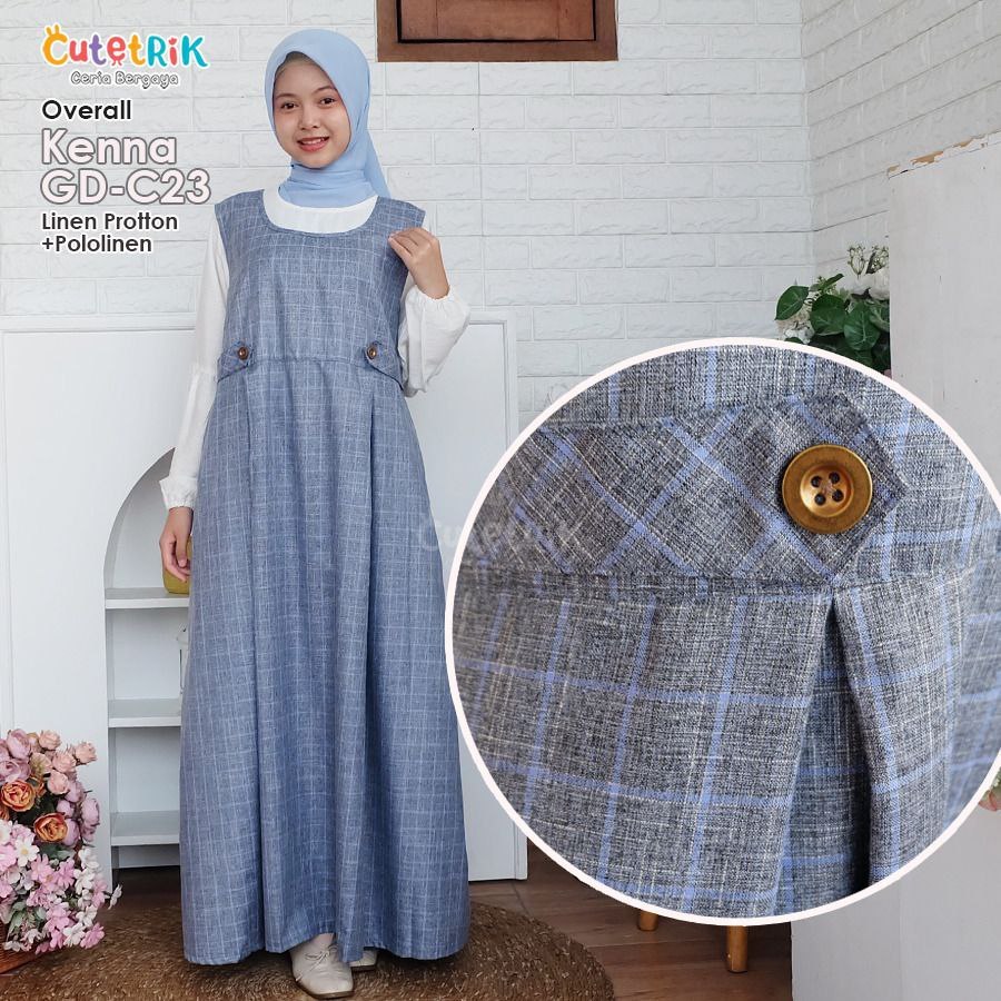 Cutetrik Overall Anak Perempuan set inner cutetrik terbaru 2025 Korean Style