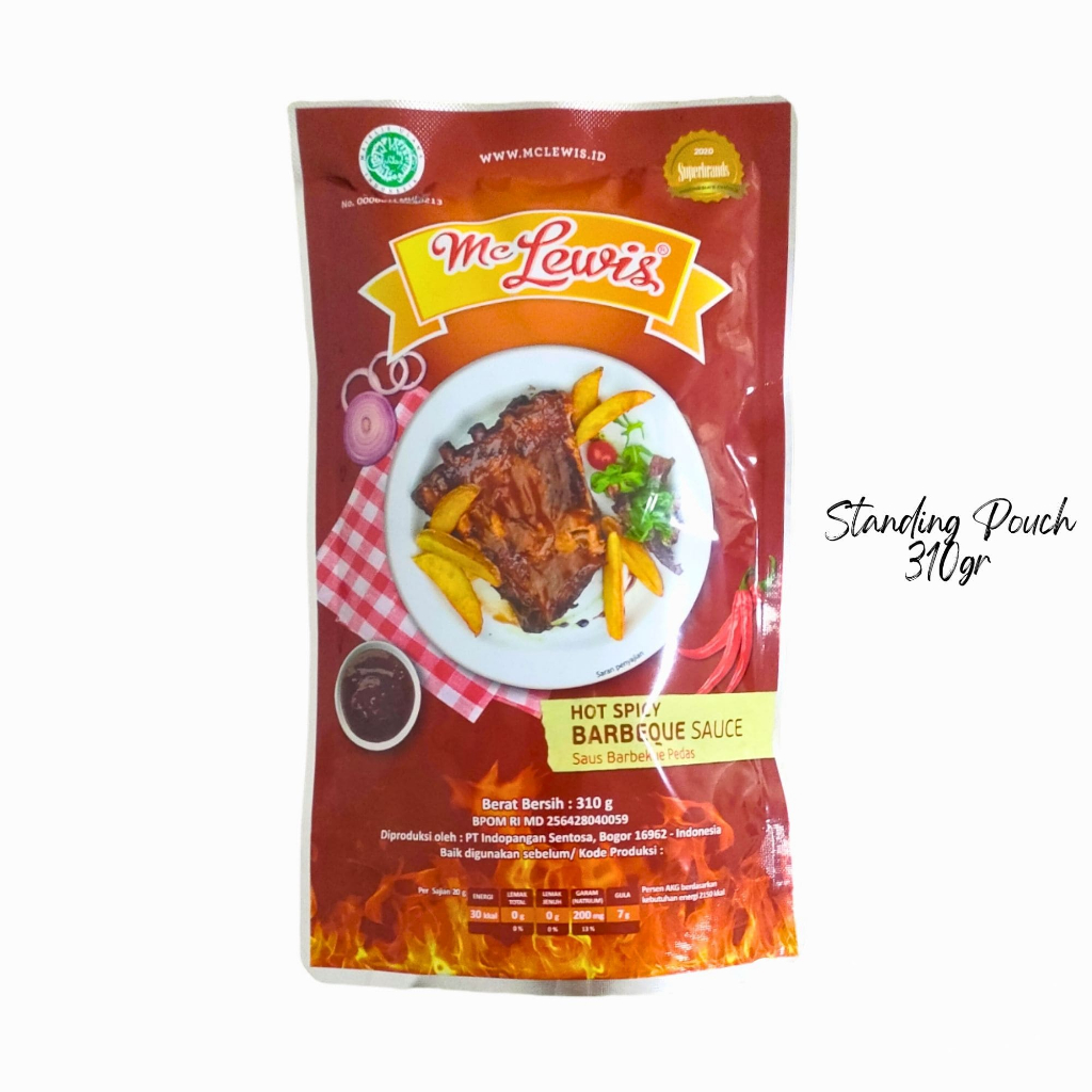 Saus Mc Lewis BBQ Hot Spicy 310 Gr, Barbeque Pedas