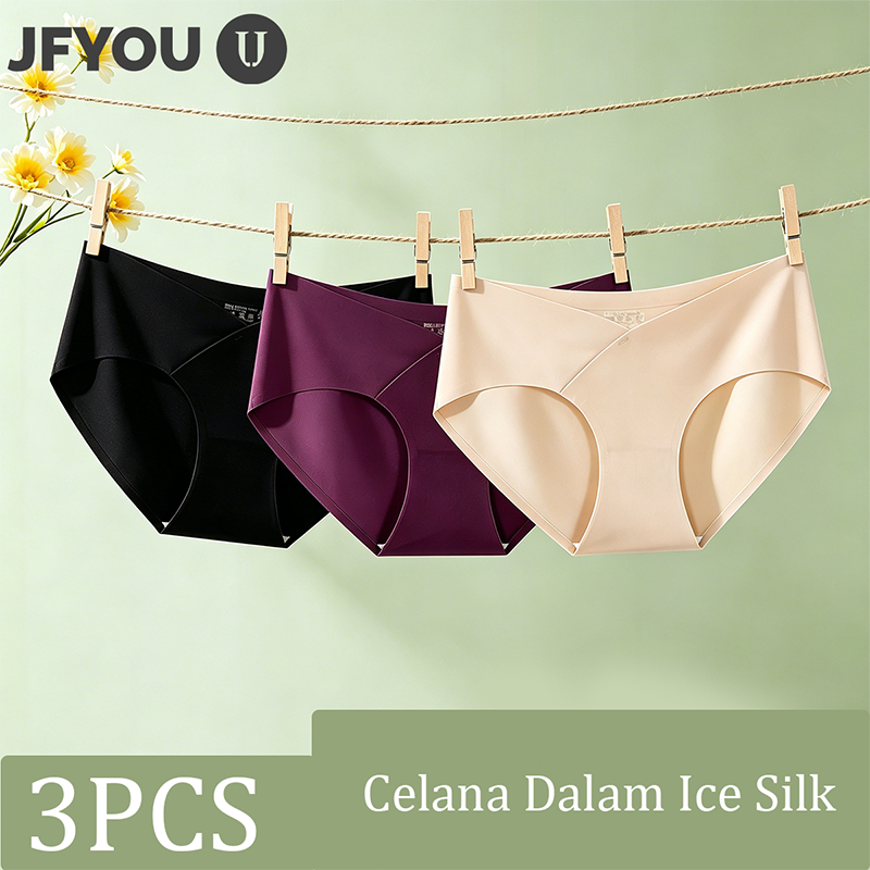 JFYOU Celana Dalam Wanita Seamless Tanpa Jahitan, Quality Seamless CD, Halus Tanpa Jahitan Pkaian Da