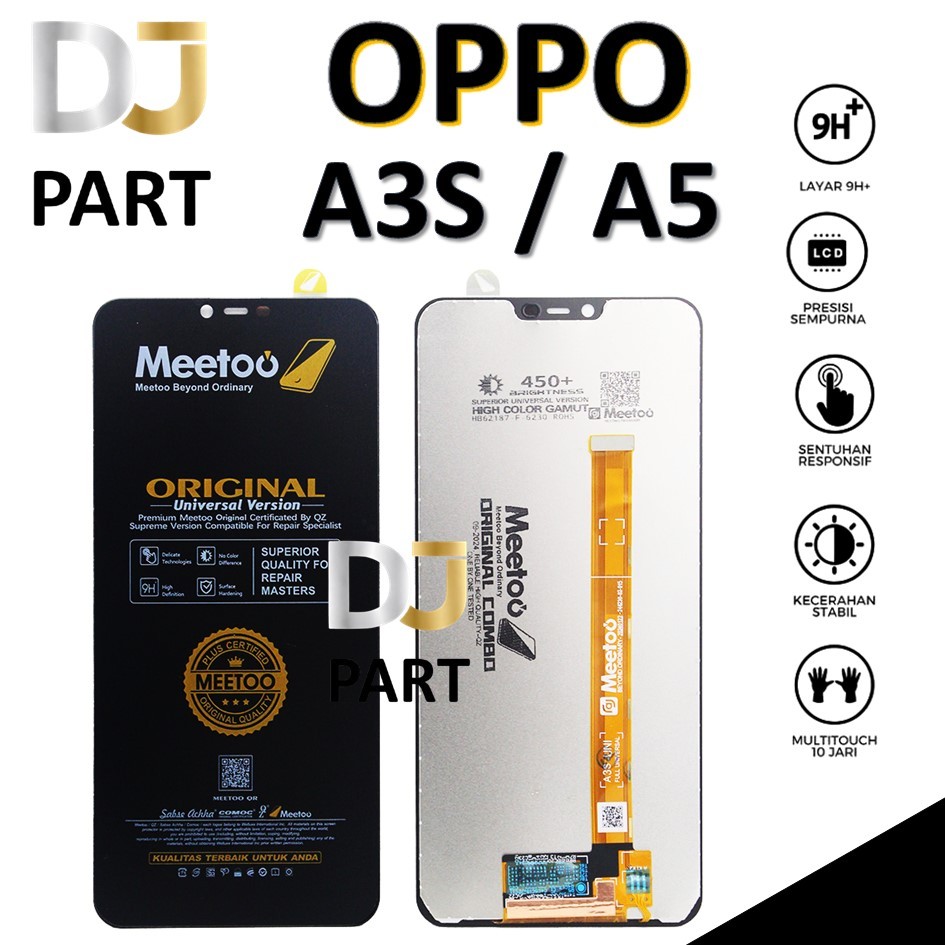 LCD TOUCHSCREEN OPPO A3S / A5 100% ORIGINAL FULL SET