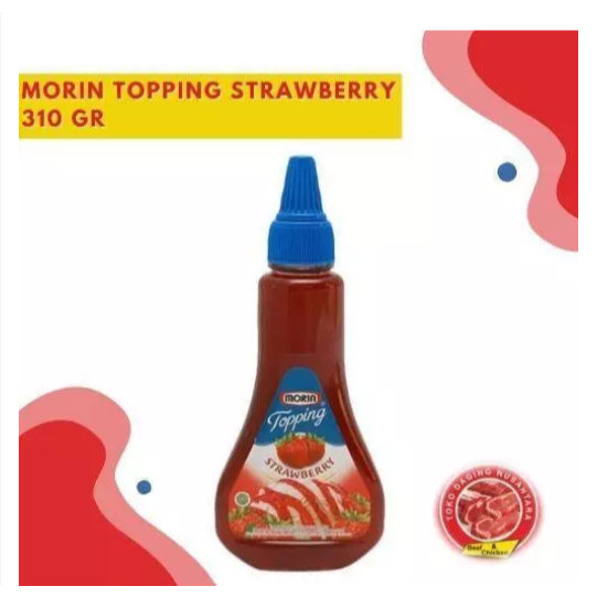 MORIN TOPPING STRAWBERRY 310 GR
