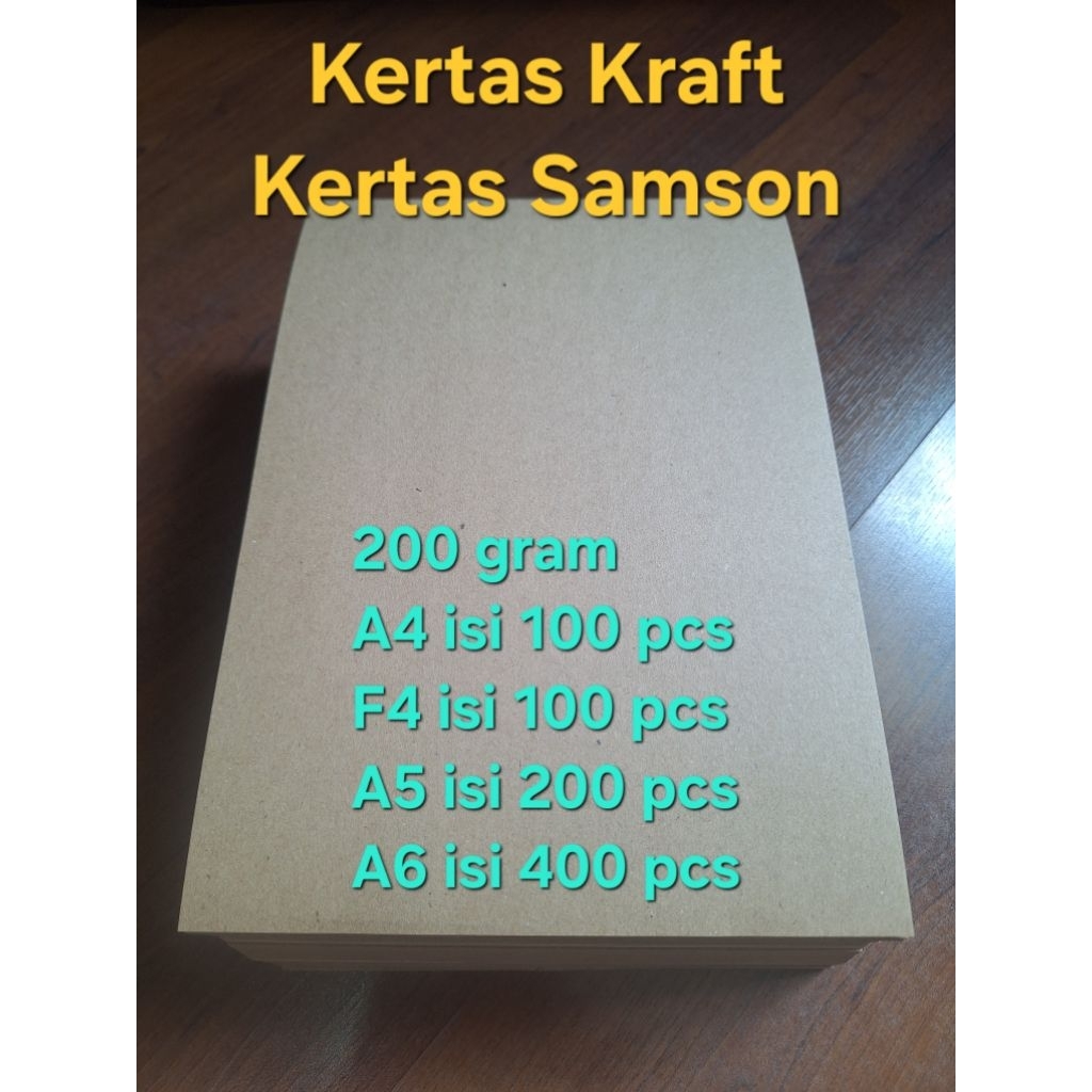 Kertas Kraft / Kertas Samson 200 Gram