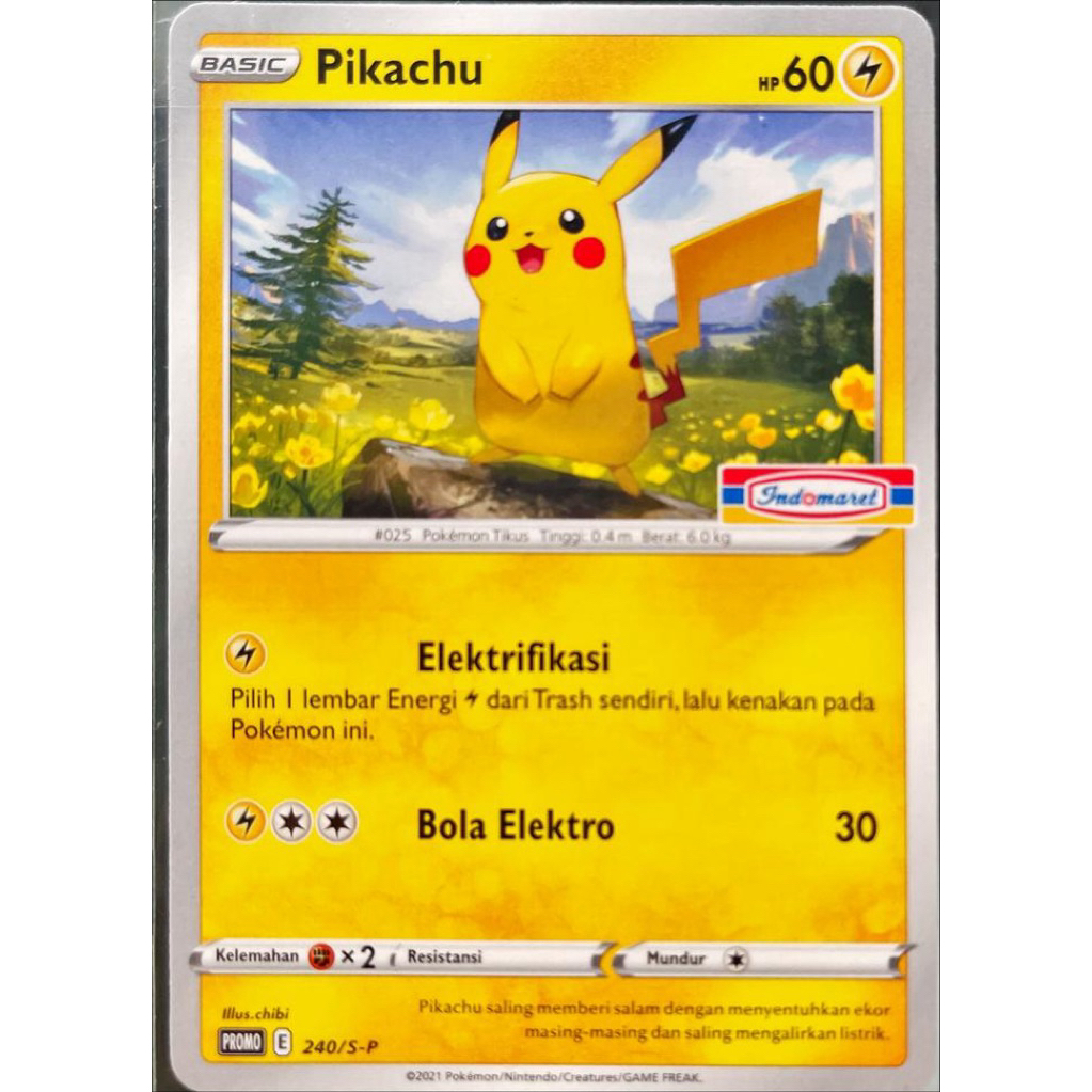 Pikachu Promo Indomaret TCG