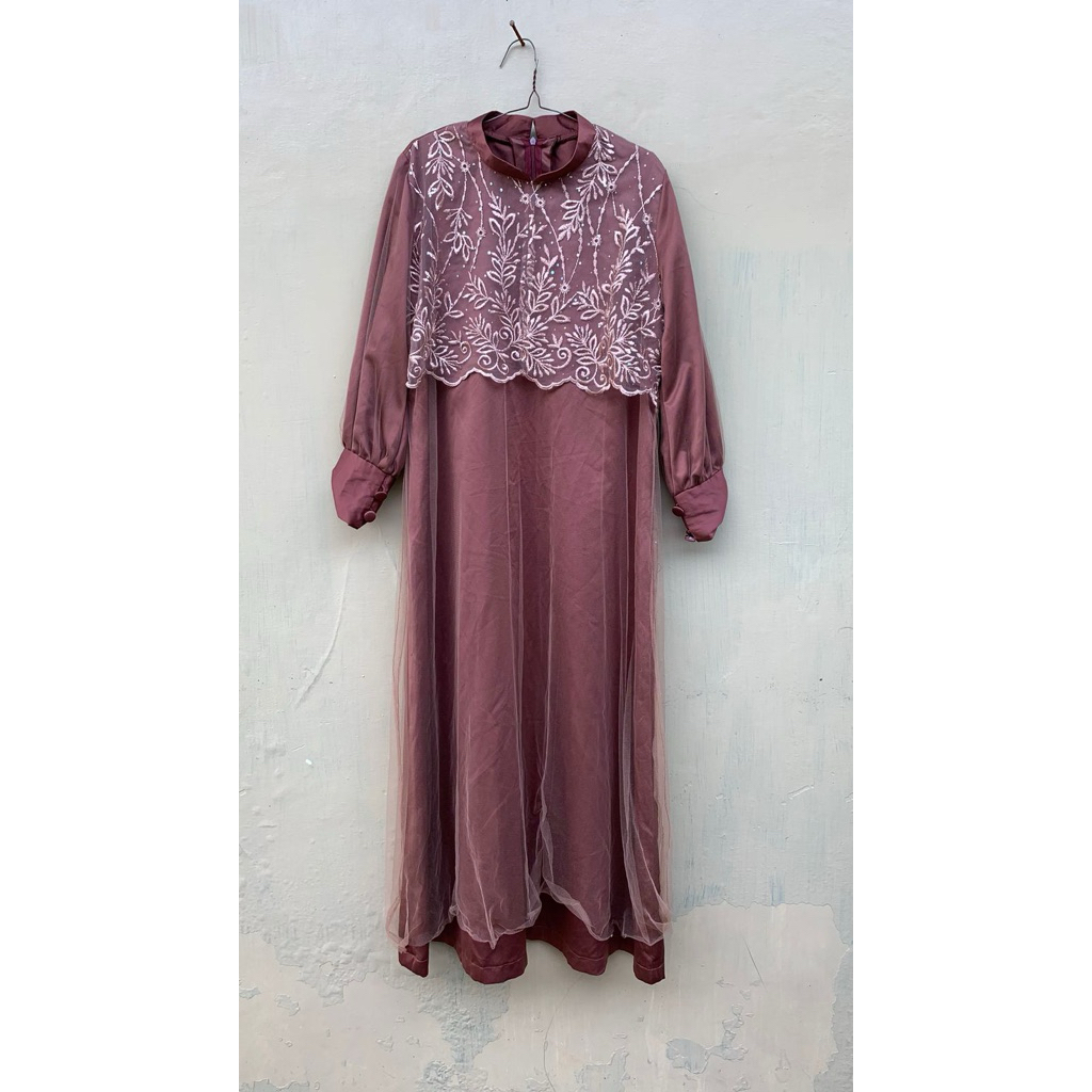 Dress Bridesmaid Maroon