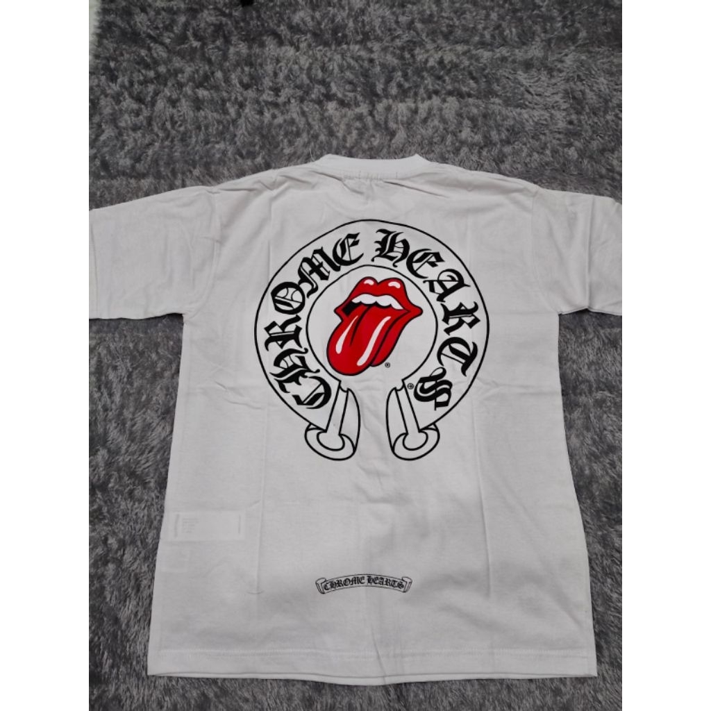 T SHIRT CHROME HEARTS X ROLLING STONES
