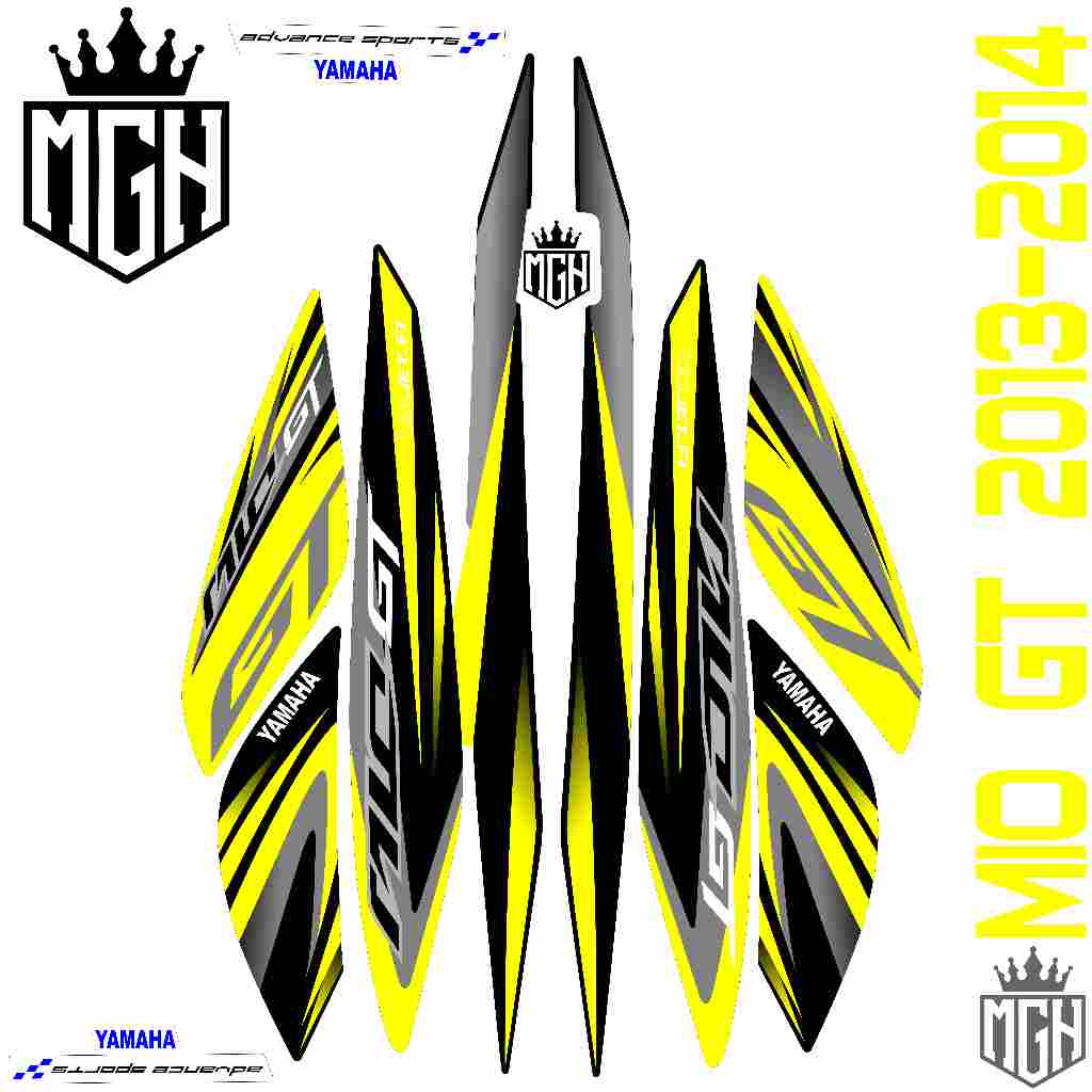 STRIPING  stikrer MIO GT - Stiker Motor Mio Gt Stiker Mio Gt LIST VARIASI YAMAHA MIO GT RACING