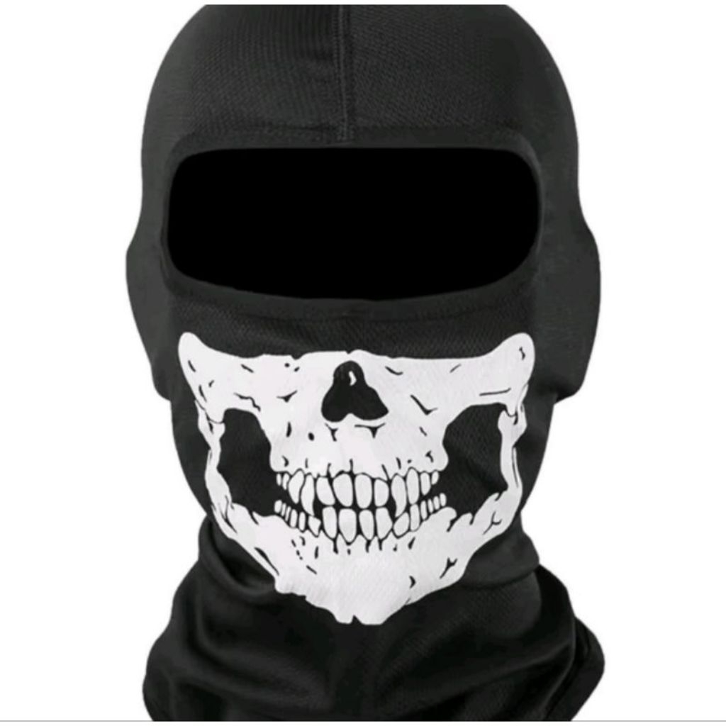 Masker Ninja Balaclava / Masker Ninja Motif Tengkorak