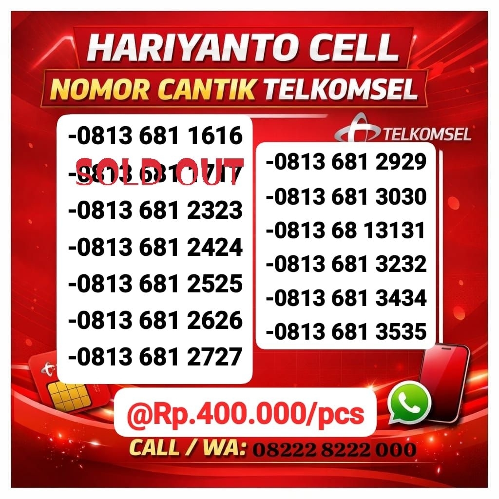 NOMOR CANTIK SIMPATI  11ANGKA