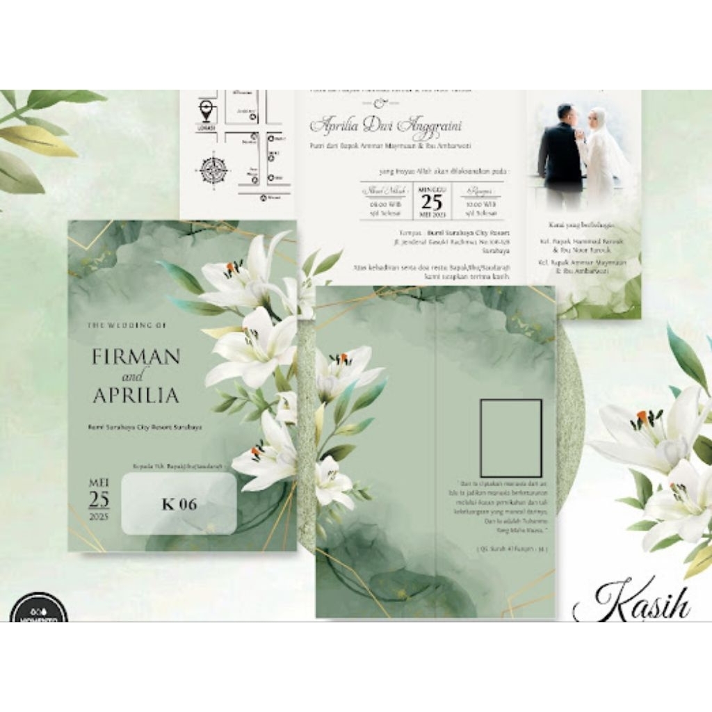 UNDANGAN PERNIKAHAN ELEGAN-UNDANGAN NIKAH MURAH-UNDANGAN RUSTIC TERMURAH