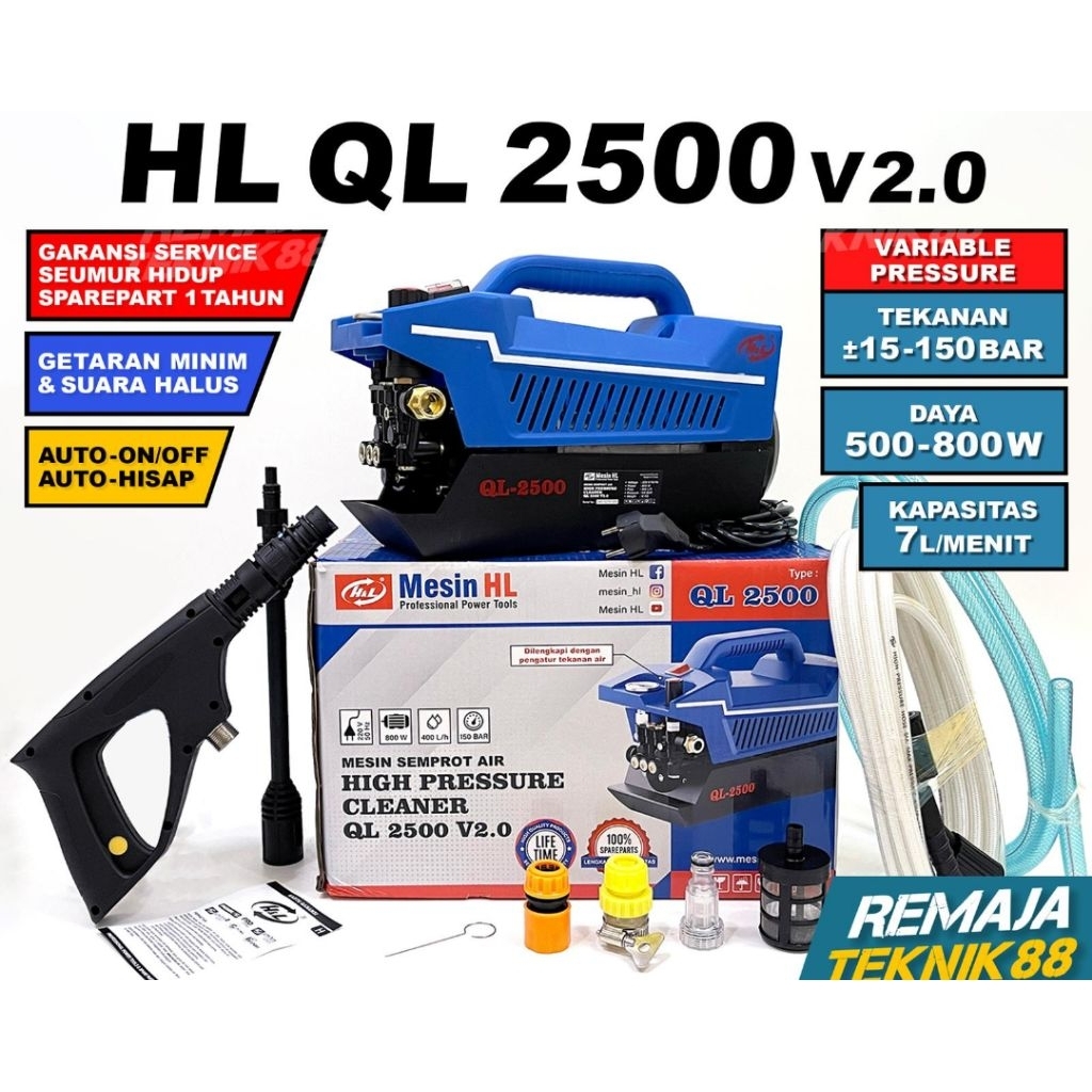 MESIN JET CLEANER H&L  QL2500 SEMPROT CUCI JET CLEANER