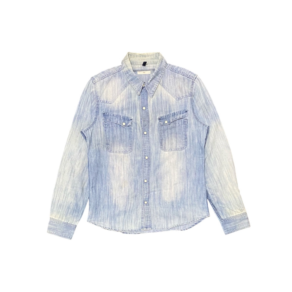 Tees Western Denim Washed Double Pocket