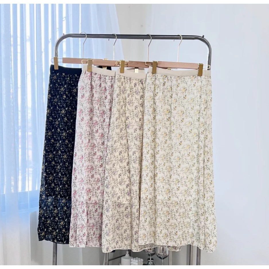 CHIMARA | 271-216 | Rok Ceruti Motif Bunga Casual Cantik Wanita Terbaru