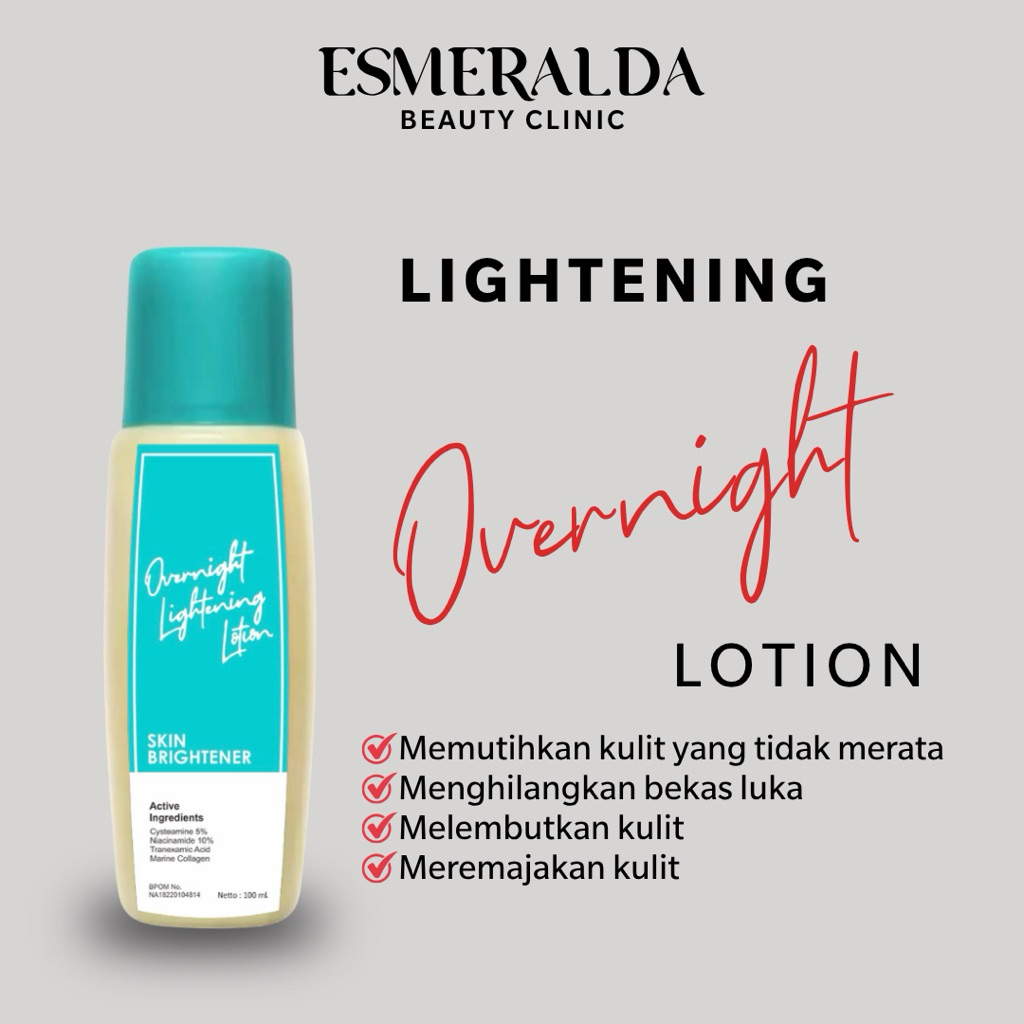 OVERNIGHT LIGHTENING LOTION | LOTION MALAM BPOM AMAN BUMIL BUSUI | LOTION JANGKA PANJANG | ROYYAL SK