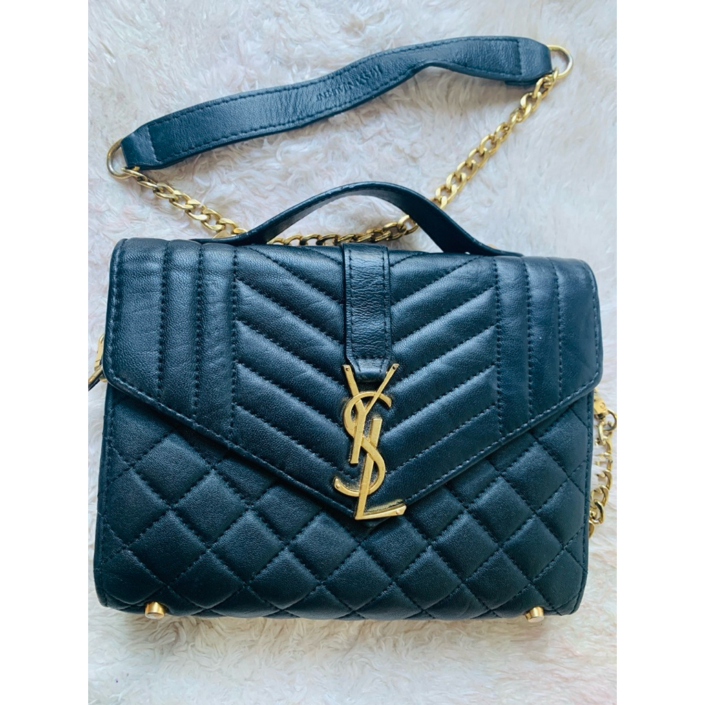 YSL sling bag BACA DESKRIPSI amplop tas hitam kondangan saint laurent envelope black pesta bukan nik