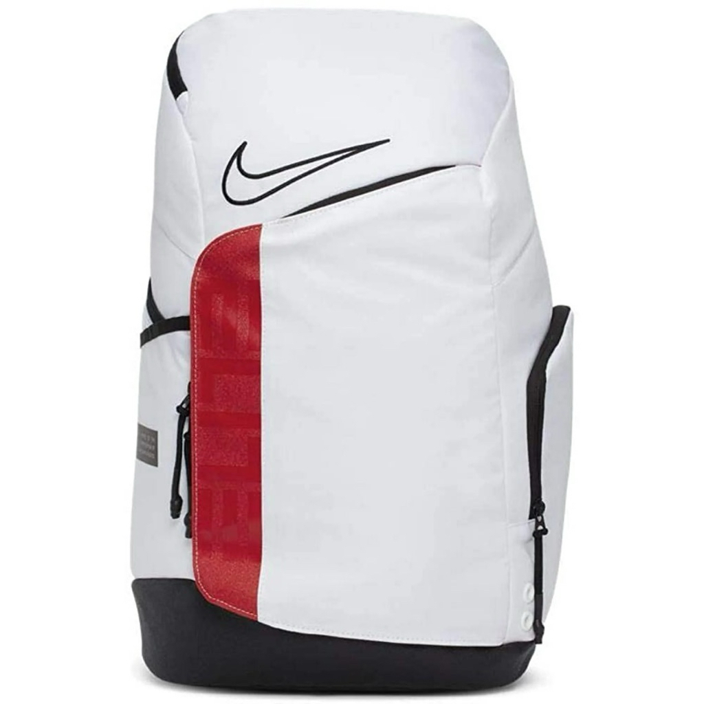 NIKE ELITE BAG WHITE RED ORIGINAL Tas Hoops 24L Tas Basket Olahraga