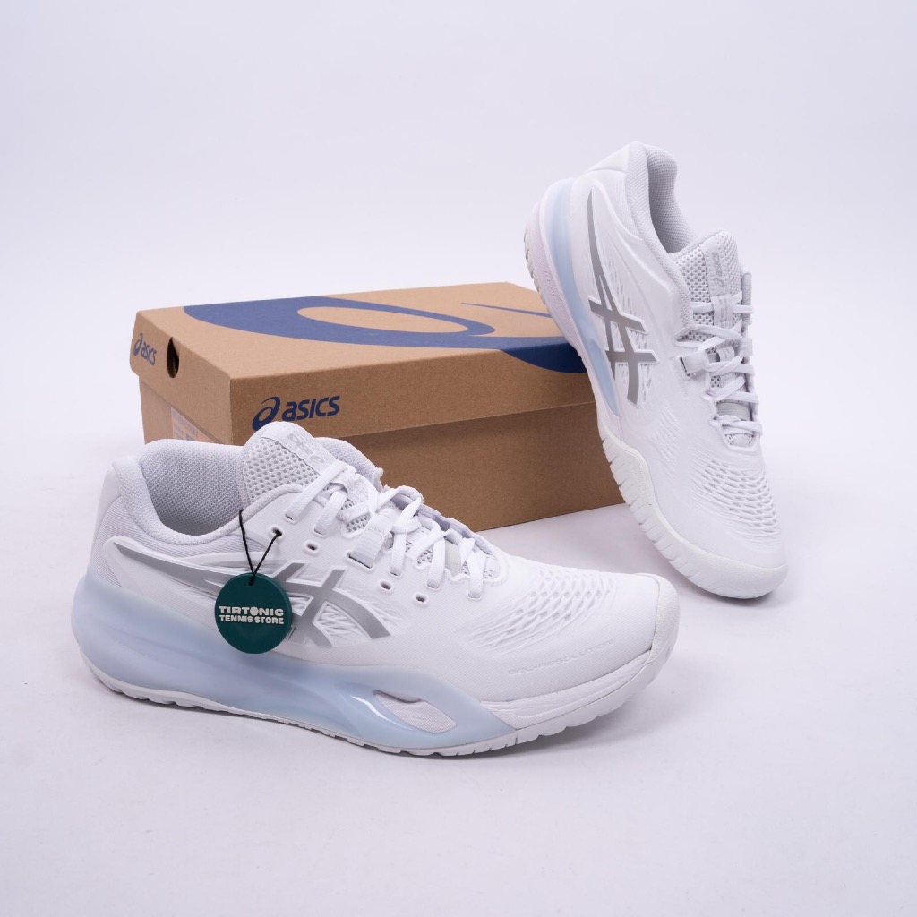 Sepatu Tenis Asics Gel Resolution X Court Tennis Silver BNIB ORIGINAL